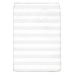 Horizontal Stripes - White and White Smoke Removable Flap Cover (L)