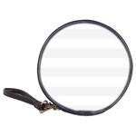 Horizontal Stripes - White and White Smoke Classic 20-CD Wallet
