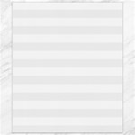 Horizontal Stripes - White and White Smoke Canvas 8  x 10 