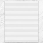 Horizontal Stripes - White and White Smoke Canvas 16  x 20 
