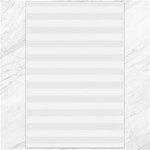 Horizontal Stripes - White and White Smoke Canvas 24  x 36 