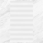 Horizontal Stripes - White and White Smoke Canvas 40  x 72 