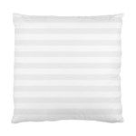 Horizontal Stripes - White and White Smoke Standard Cushion Case (One Side)