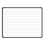 Horizontal Stripes - White and White Smoke Double Sided Fleece Blanket (Small) (Two Sides)
