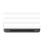 Horizontal Stripes - White and White Smoke Memory Card Reader with CF
