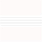 Horizontal Stripes - White and White Smoke Medium Bar Mat