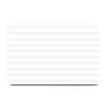Horizontal Stripes - White and White Smoke Plate Mat