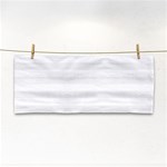 Horizontal Stripes - White and White Smoke Hand Towel
