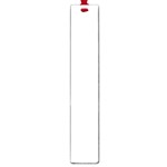 Horizontal Stripes - White and White Smoke Large Book Mark