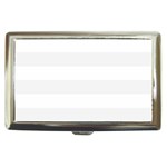 Horizontal Stripes - White and White Smoke Cigarette Money Case