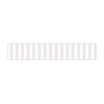 Vertical Stripes - White and Pastel Pink Flano Scarf (Mini)