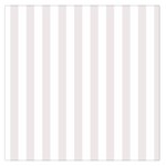 Vertical Stripes - White and Pastel Pink Large Satin Scarf (Square)
