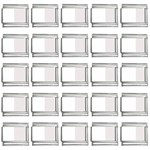 Vertical Stripes - White and Pastel Pink 9mm Italian Charm (25 pack)