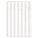 Vertical Stripes - White and Pastel Pink Removable Flap Cover (L)