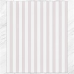 Vertical Stripes - White and Pastel Pink Canvas 8  x 10 
