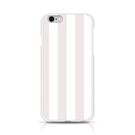 Vertical Stripes - White and Pastel Pink Apple iPhone 6/6S Silicone Case (Transparent)