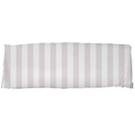 Vertical Stripes - White and Pastel Pink Body Pillow Case Dakimakura (Two Sides)