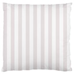 Vertical Stripes - White and Pastel Pink Large Cushion Case (Two Sides)