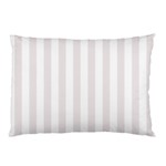 Vertical Stripes - White and Pastel Pink Pillow Case (Two Sides)