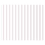 Vertical Stripes - White and Pastel Pink Double Sided Flano Blanket (Small)