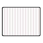 Vertical Stripes - White and Pastel Pink Double Sided Fleece Blanket (Small) (Two Sides)