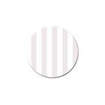 Vertical Stripes - White and Pastel Pink Golf Ball Marker