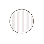 Vertical Stripes - White and Pastel Pink Hat Clip Ball Marker (4 pack)