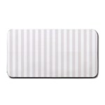 Vertical Stripes - White and Pastel Pink Medium Bar Mat