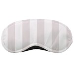 Vertical Stripes - White and Pastel Pink Sleeping Mask
