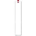Vertical Stripes - White and Pastel Pink Large Book Mark