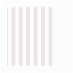 Vertical Stripes - White and Pastel Pink Small Garden Flag (Two Sides)