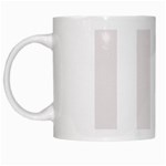 Vertical Stripes - White and Pastel Pink White Mug