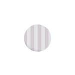 Vertical Stripes - White and Pastel Pink 1  Mini Magnet