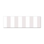 Vertical Stripes - White and Pastel Pink Sticker (Bumper)