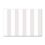 Vertical Stripes - White and Pastel Pink Sticker A4 (10 pack)