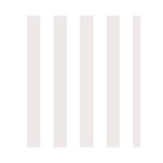 Vertical Stripes - White and Pastel Pink Greeting Card 4.5  x 6 