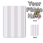 Vertical Stripes - White and Pastel Pink Multi-purpose Cards (Rectangle)