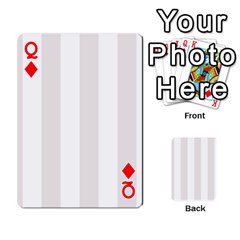 Queen Vertical Stripes Front - DiamondQ