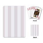 Vertical Stripes - White and Pastel Pink Playing Cards Single Design