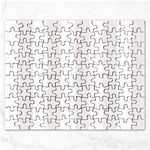 Vertical Stripes - White and Pastel Pink Jigsaw Puzzle (Rectangular)