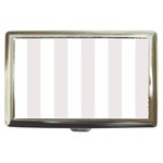 Vertical Stripes - White and Pastel Pink Cigarette Money Case