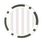 Vertical Stripes - White and Pastel Pink Poker Chip Card Guard