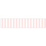 Vertical Stripes - White and Misty Rose Pink Flano Scarf (Small)
