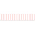 Vertical Stripes - White and Misty Rose Pink Flano Scarf (Large)