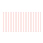 Vertical Stripes - White and Misty Rose Pink Satin Shawl