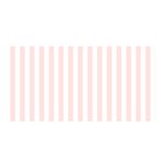 Vertical Stripes - White and Misty Rose Pink Satin Wrap