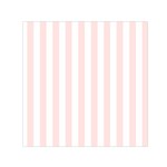 Vertical Stripes - White and Misty Rose Pink Small Satin Scarf  (Square)