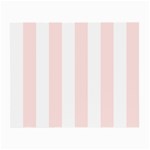 Vertical Stripes - White and Misty Rose Pink Small Glasses Cloth