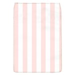 Vertical Stripes - White and Misty Rose Pink Removable Flap Cover (S)