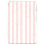 Vertical Stripes - White and Misty Rose Pink Removable Flap Cover (L)